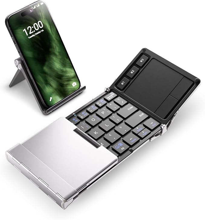 iClever Foldable Keyboard, BK08 Foldable Bluetooth Keyboard by iClever