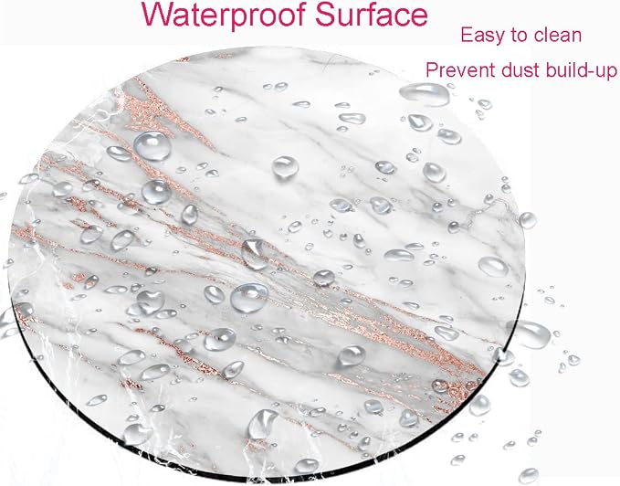 Premium Textured Round Mouse Pad - Image 4