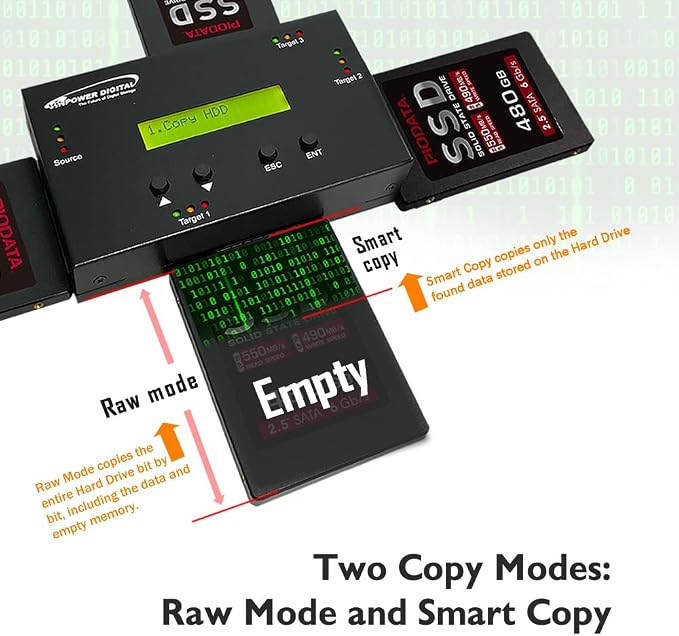 Vinpower 1 to 3 SATA 2.5" & 3.5" Hard Disk Drive/Solid State Drive Clone - Image 4