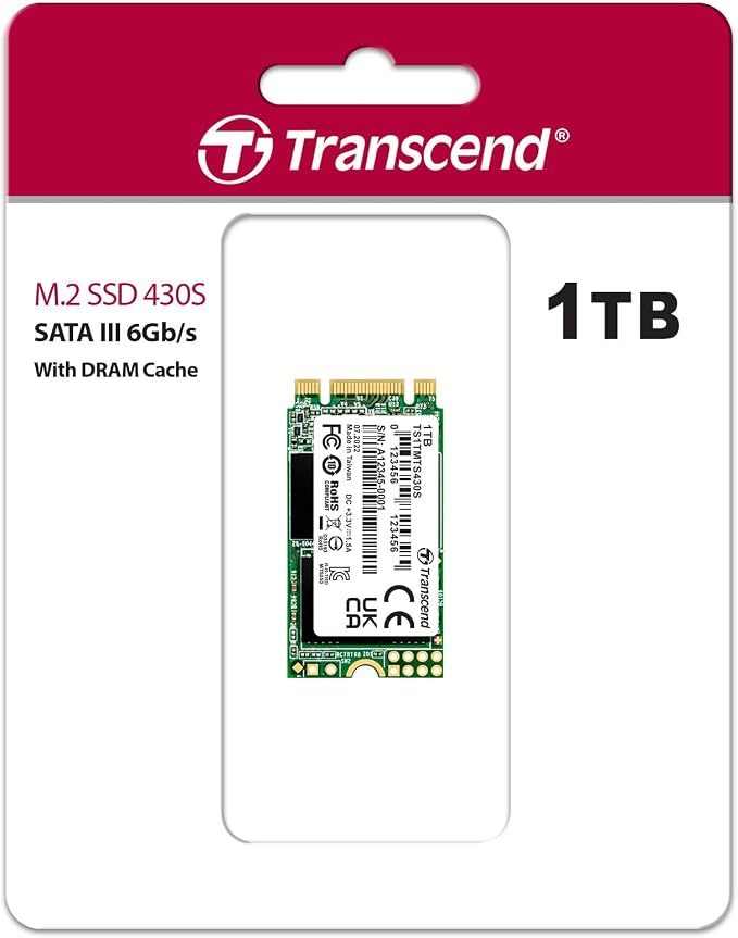 Transcend 1TB M.2 2242 SATA III SSD - Image 2
