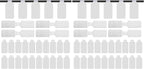 60 Pieces Self-Adhesive Cable Labels, Paste Wire Labels, Nylon Writable Cord by Eersida