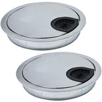 2 Pcs Desk Grommet 3-1/8" / 80 mm, Desk Cord Hole Cover, Cable Grommet Metal by EASYEAH