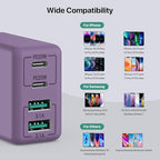 sccvee USB C Wall Charger, 40W 4-Port USB C Charger Block, Fast Charging Block - Image 3