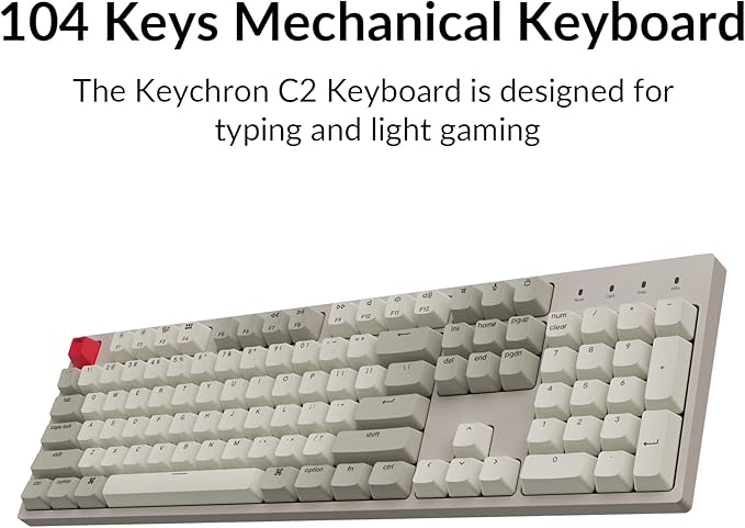 Keychron C2 Full Size Wired Mechanical Keyboard Compatible - Image 8