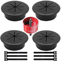 4 Pack Desk Grommet 2 Inch, Desk Hole Cover by Unknown
