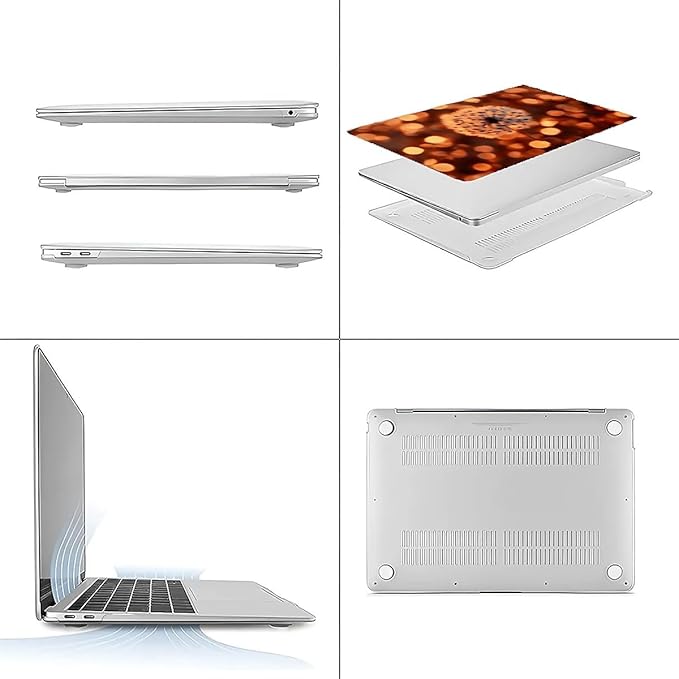 Compatible with MacBook Air 13.3 13.6 Inch Case 2022 2021 2020 2019 Plastic - Image 3