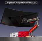 RGB Gaming Monitor-arm for Flat/Ultrawide/Curved Monitors 32 to 60 inch - Image 6