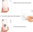 Bonoma Cell Phone Ring Holder Stand, 3 Pack Colorful Mandala 360 Rotation - Image 6