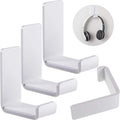 Weewooday 4 Pieces Headphone Hanger Holder Desk Adhesive Headphone Hook Wall by Weewooday