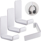 Weewooday 4 Pieces Headphone Hanger Holder Desk Adhesive Headphone Hook Wall by Weewooday