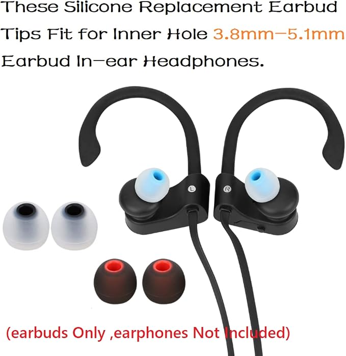 Earbuds Replacement Tips Silicone Earbud Tips Ear Gels Fit - Image 4