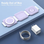 Travel Charger for Samsung Multi Devices, Foldable 3 in 1 Wireless Charging - Image 7