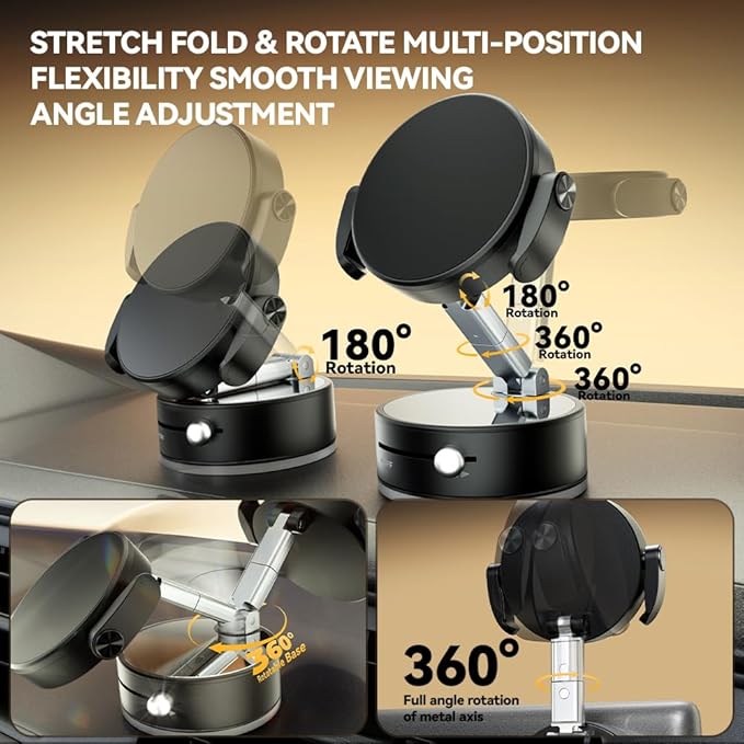 Universal Phone Holder for Car/Dashboard/Desk Adjustable & Foldable Phone Stand - Image 2