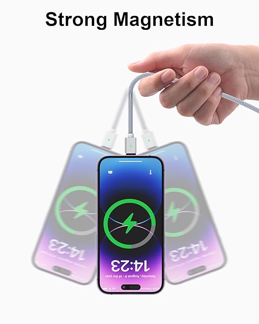 ZBF Magnetic Charging Cable 3A Fast Charging 3 in 1 Magnetic Phone Charger - Image 5