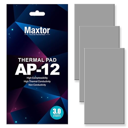 Maxtor Thermal Pad 14.8 W/mK, Highly Efficient Heat Resistant Soft Pad by Maxtor
