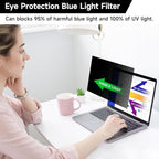 2 Pack Display 14 Inch Laptop Privacy Screen 16:9, Anti Blue Light Glare & Anti - Image 5