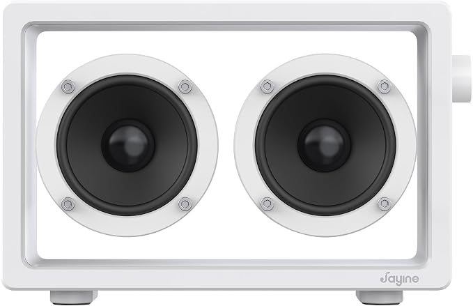 Cassette Portable Bluetooth Speaker, 16W Minimalist Speakers Bluetooth Wireless by JAYINE