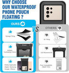 Floating Waterproof Phone Pouch, Galaxy S24+ S23 S22, IPX8 Cellphone Dry Bag - Image 9