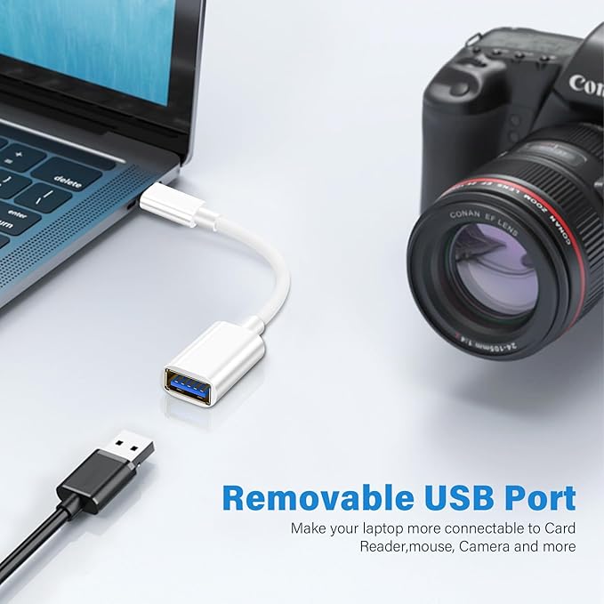USB C Male to USB Female Adapter Cable, USB Type C to USB Adapter 2 Pack OTG - Image 5