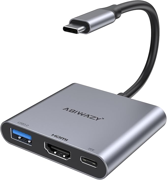 USB C to HDMI Multiport Adapter by ABIWAZY