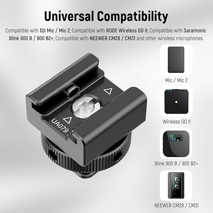 NEEWER Cold Shoe Mount Adapter Compatible - Image 6