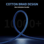 3.5mm Male to Female Extension Stereo Audio Extension Cable 6FT, Cotton-Braided - Image 7