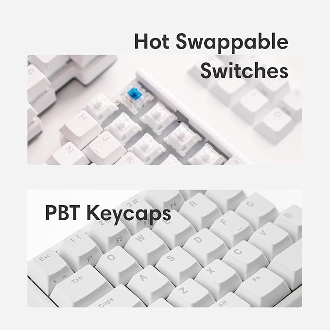 Lite: Wireless Ergonomic Split Mechanical Keyboard Hot Swappable, Compact 60% - Image 3