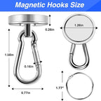 LOVIMAG Magnetic Hooks Heavy Duty, 110LBS Strong Magnetic Hooks Neodymium - Image 2