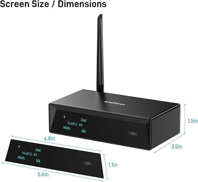 B3 Professional XLR Bluetooth v5.1 Music Receiver, LDAC & aptX HD Streamer - Image 9