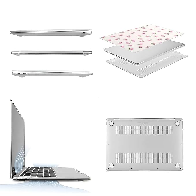 Compatible with MacBook Air 13.3 13.6 Inch Case 2022 2021 2020 2019 Plastic - Image 3