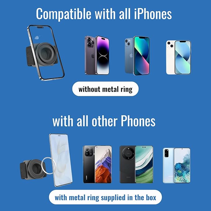 Magnetic Wrist Phone Holder for Running – 360° Rotatable and Compatible - Image 3