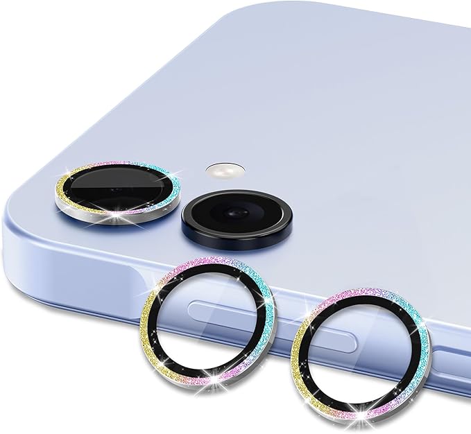 for Samsung Galaxy A06 Camera Lens Protector, Individual Metal Ring Tempered - Image 2