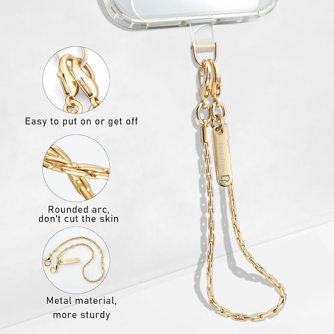 Metal Phone Chain, Crossbody Detachable Phone Lanyard - Image 4