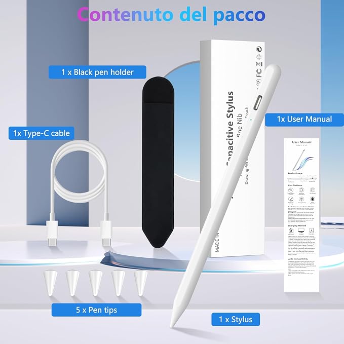 COO Stylus Pen for iPad, Button Fast Charging Pencil - Image 8