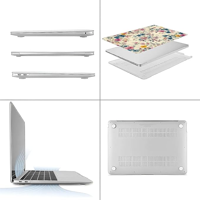 Compatible with MacBook Air 13.3 13.6 Inch Case 2022 2021 2020 2019 Plastic - Image 3