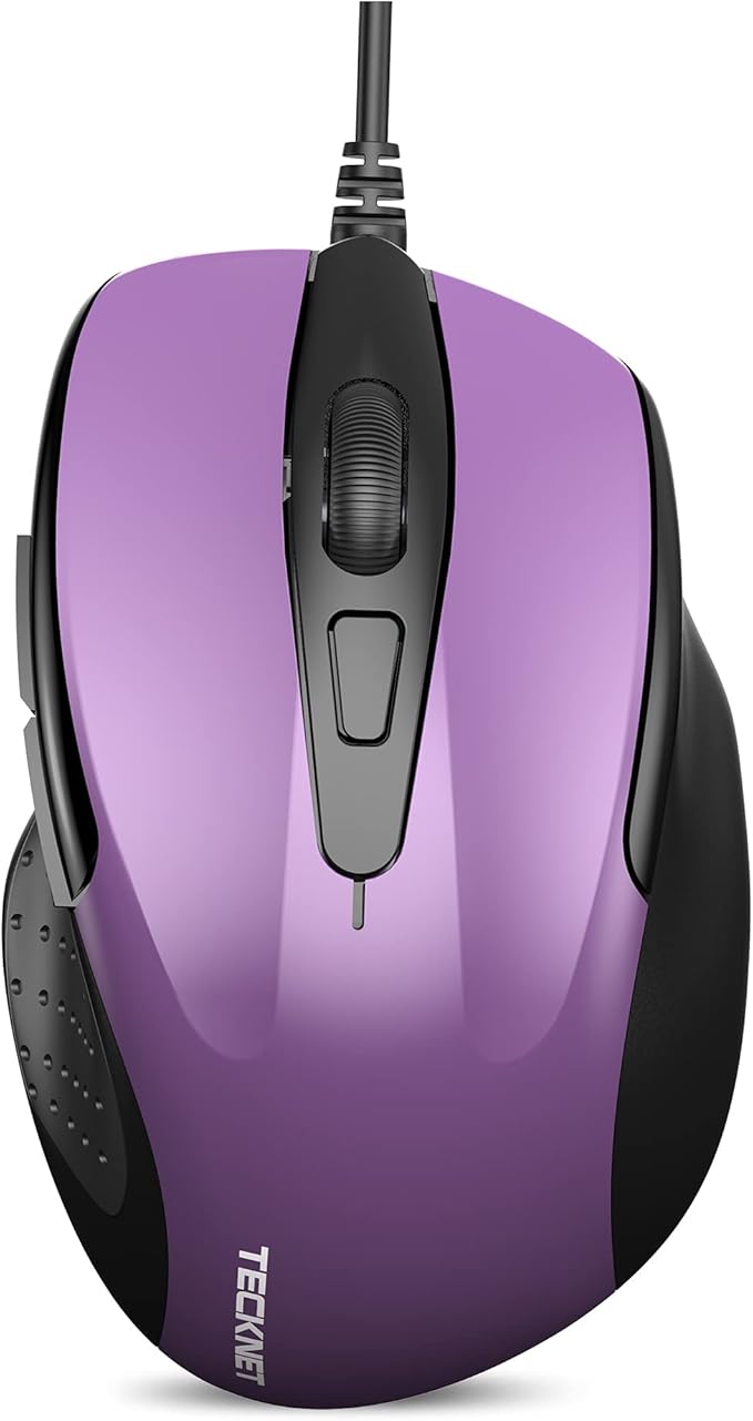 TECKNET USB Wired 6-Button Mouse by Tecknet