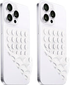 2 Pack Silicone Suction Cup Phone Case Mount Double Sided, Hands-Free Strong by LvShuLiangPin