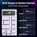 ASUS ROG Azoth 75 Wireless DIY Custom Gaming Keyboard, OLED display, - Image 3
