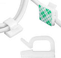 Ethernet Cable Clips Adhesive Cable Ties, Cord Management Staples by Gjinxi