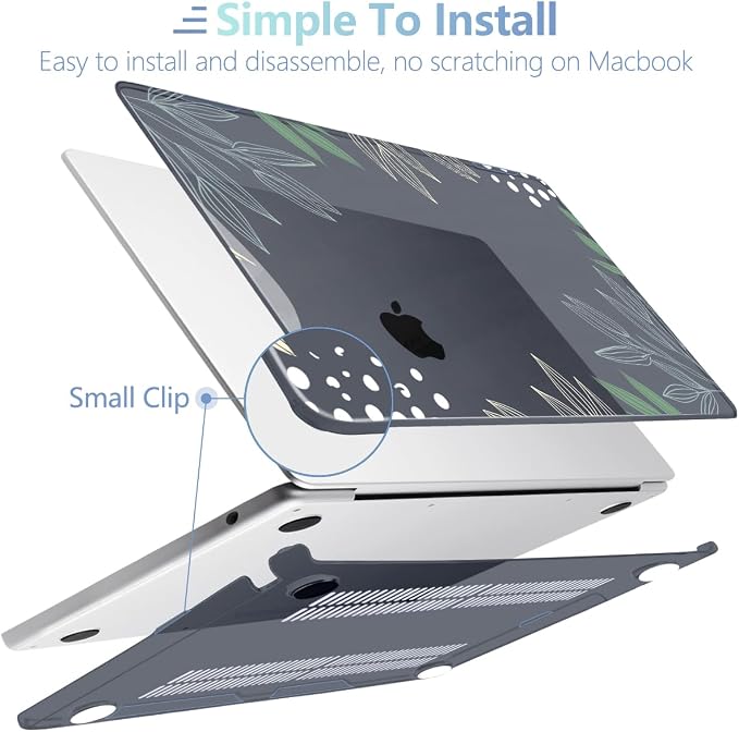 MEEgoodo Case for MacBook Air M4/M3/M2 13.6 inch 2025 2024 2022, Fit Model - Image 5