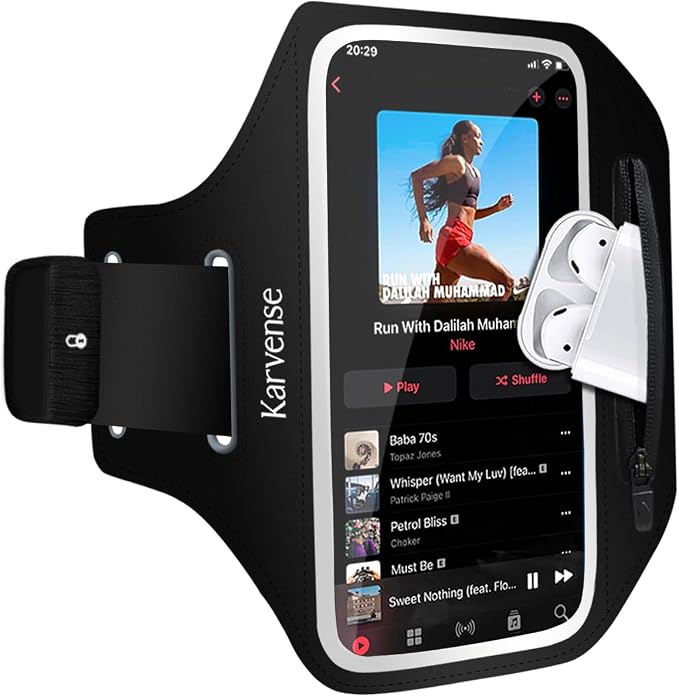 Arm Band for Phone for Running, Phone Holder for Running for iPhone & Samsung by Karvense