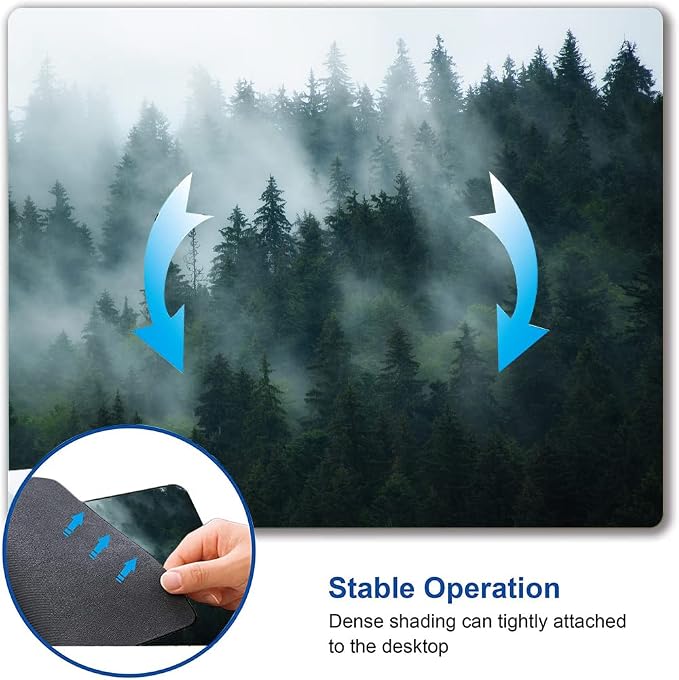 Mouse Pad, Forest Mouse Pad Rectangle Custom Designs, Waterproof Anti-Slip - Image 6