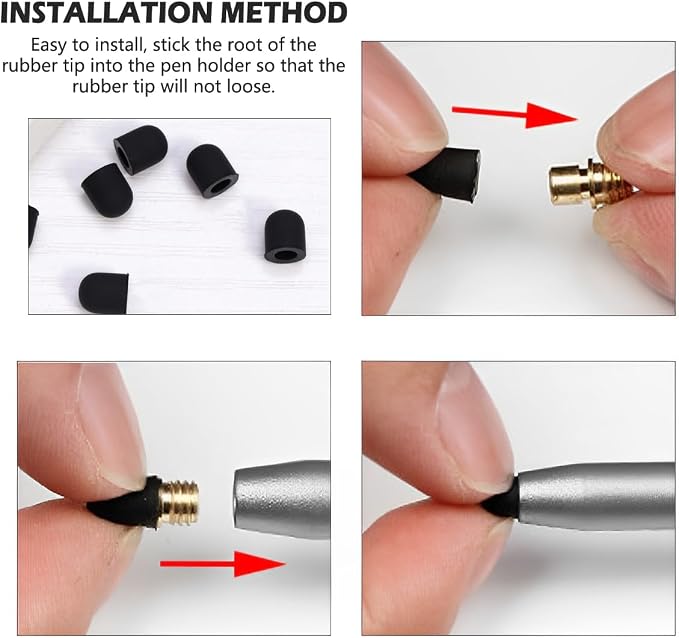 20 Pieces Replacement Tips Touch Screen Pens Tips Silicone Rubber - Image 5