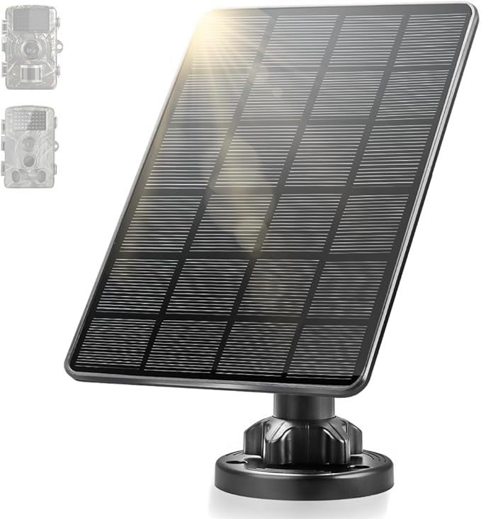 Solar Panel for Trail Camera, 6W Solar Kit Build-in 5000mAh Rechargeable Battery by Unknown
