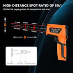 -40℉~3632℉, MESTEK Infrared Thermometer Temperature Gun, High Temp Thermometer - Image 5