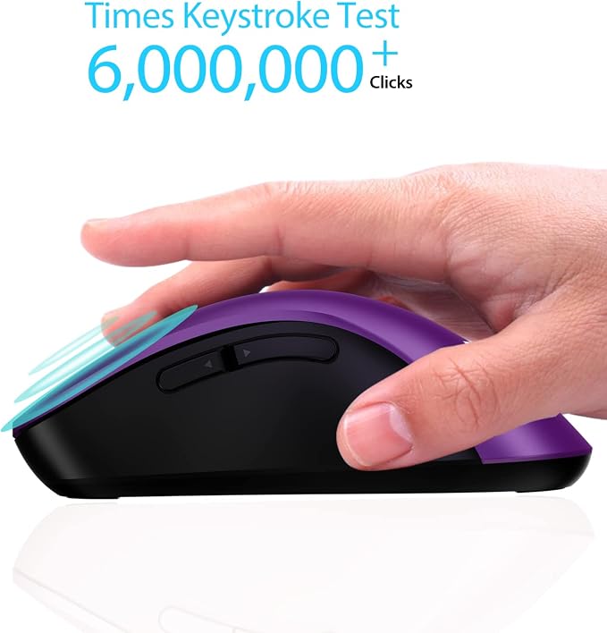 memzuoix 2.4G Wireless Mouse, 1400 DPI Computer Mice - Image 2
