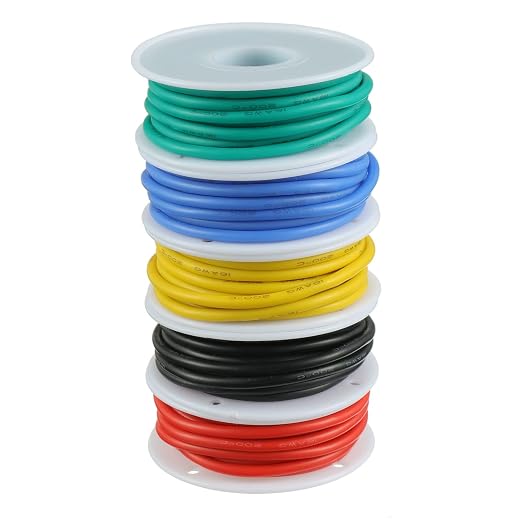 BOJACK 16 AWG Flexible Silicone Wire Electric Wire Hook up Wire Kit 300V Cables - Image 3