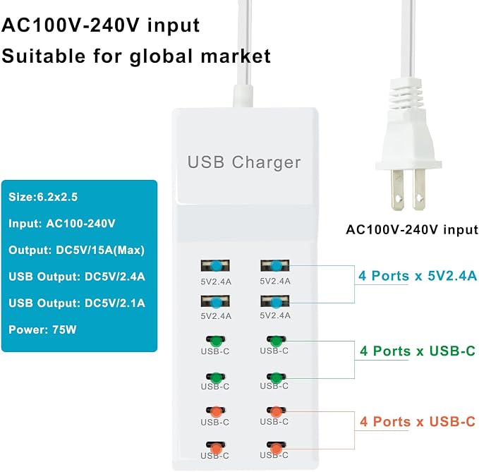 Multi-Port USB C Charging Station - Image 4