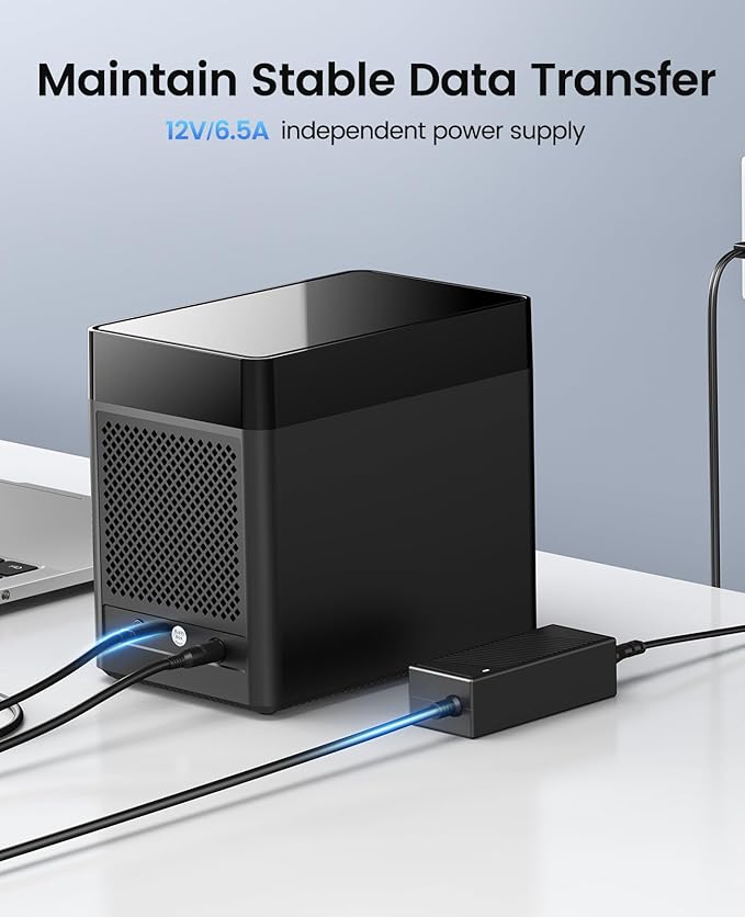 ORICO 5 Bay 3.5inch Hard Drive Enclosure USB 3.0 to SATA Magnetic Tool-Free - Image 7