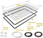VKX Adjustable DIY Magnetic Window Screen, Fiberglass Mesh, Strong Magnetic - Image 2